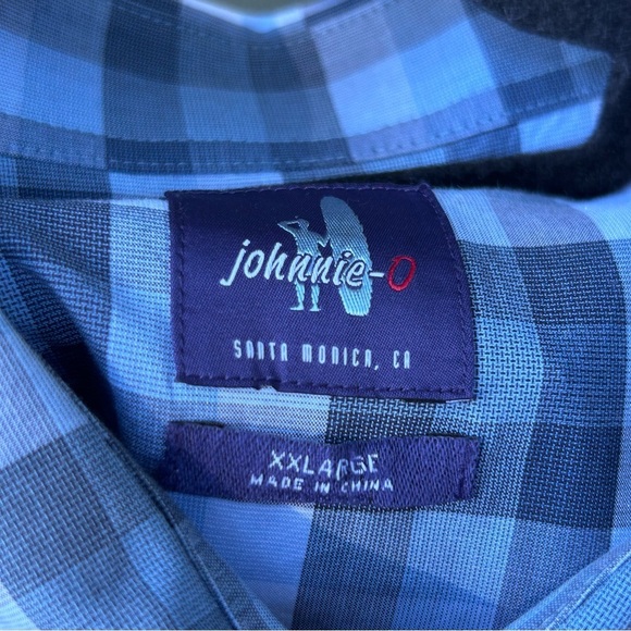 johnnie-O Blue Casual Button Down Shirt | Size XXL - Picture 3 of 3